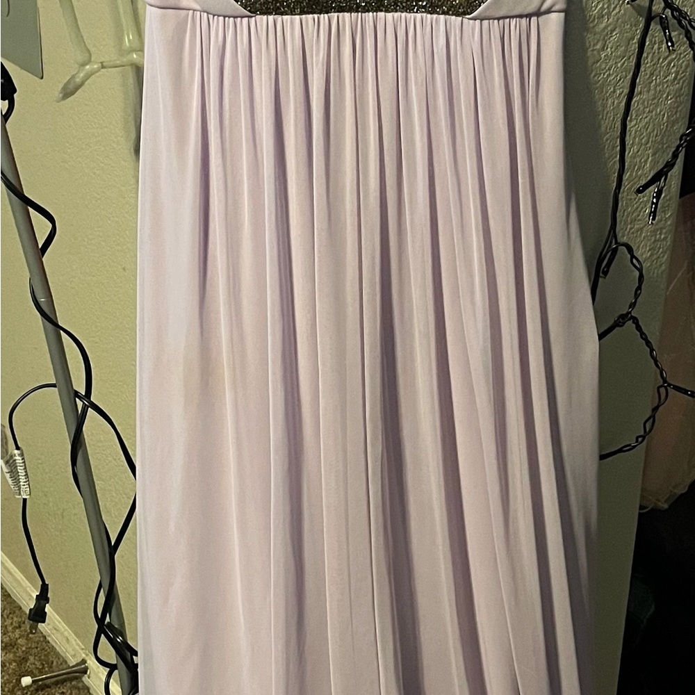 David's Bridal Lavender Maxi Dress